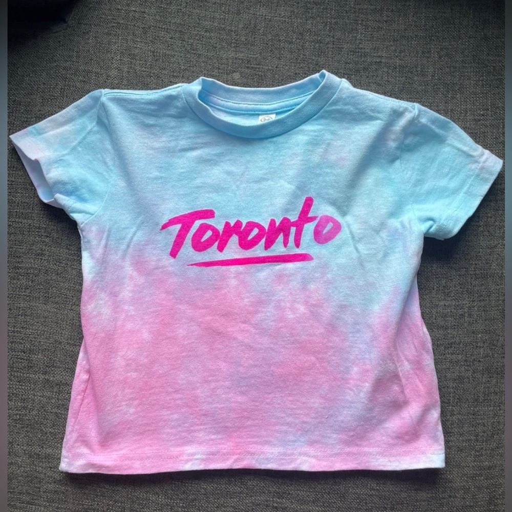 Kids tie dye “Toronto” shirt